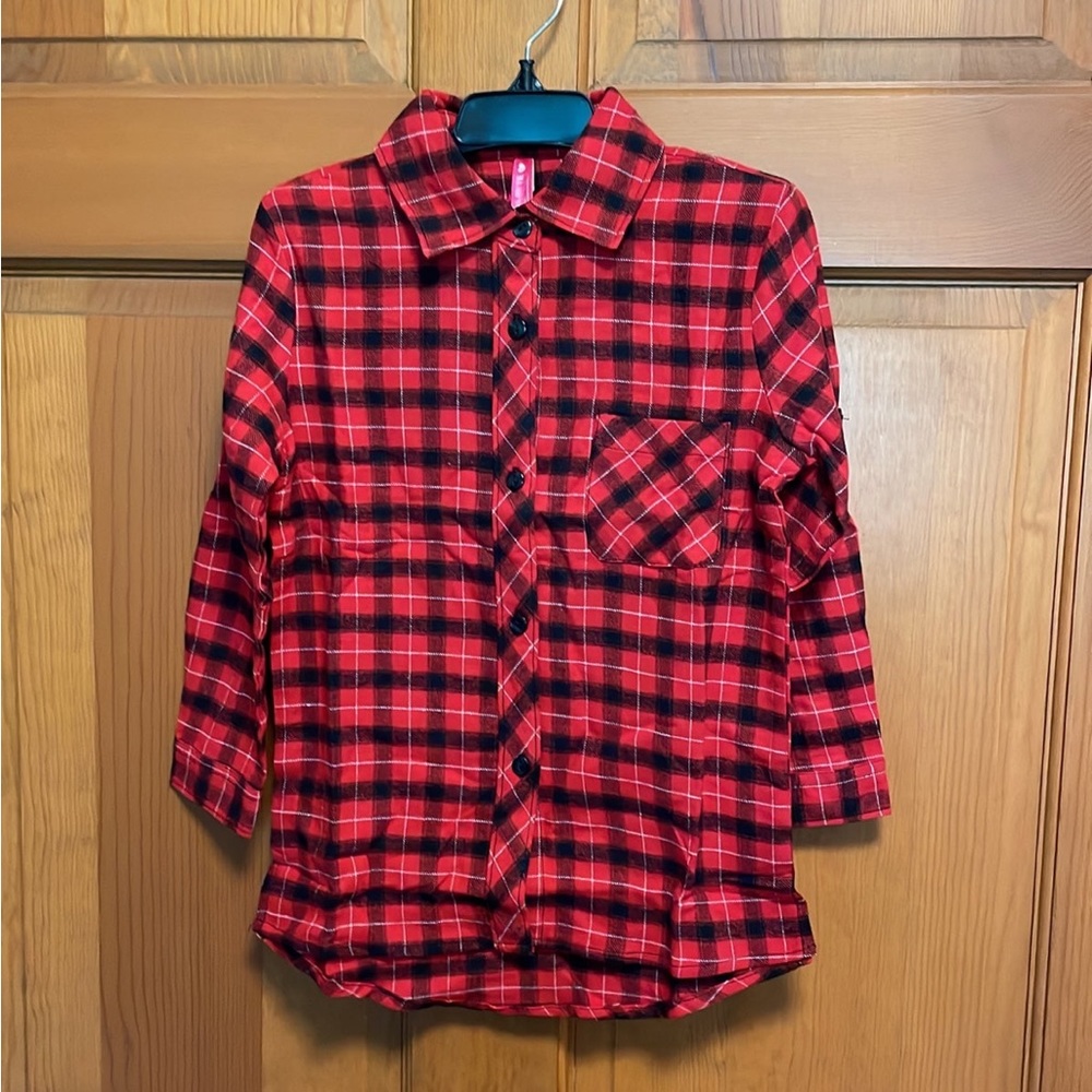Girls 4T Pink Latte Flannel